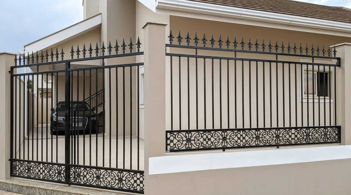 Grades Grade de proteção fabricada em barra chata e quadrada