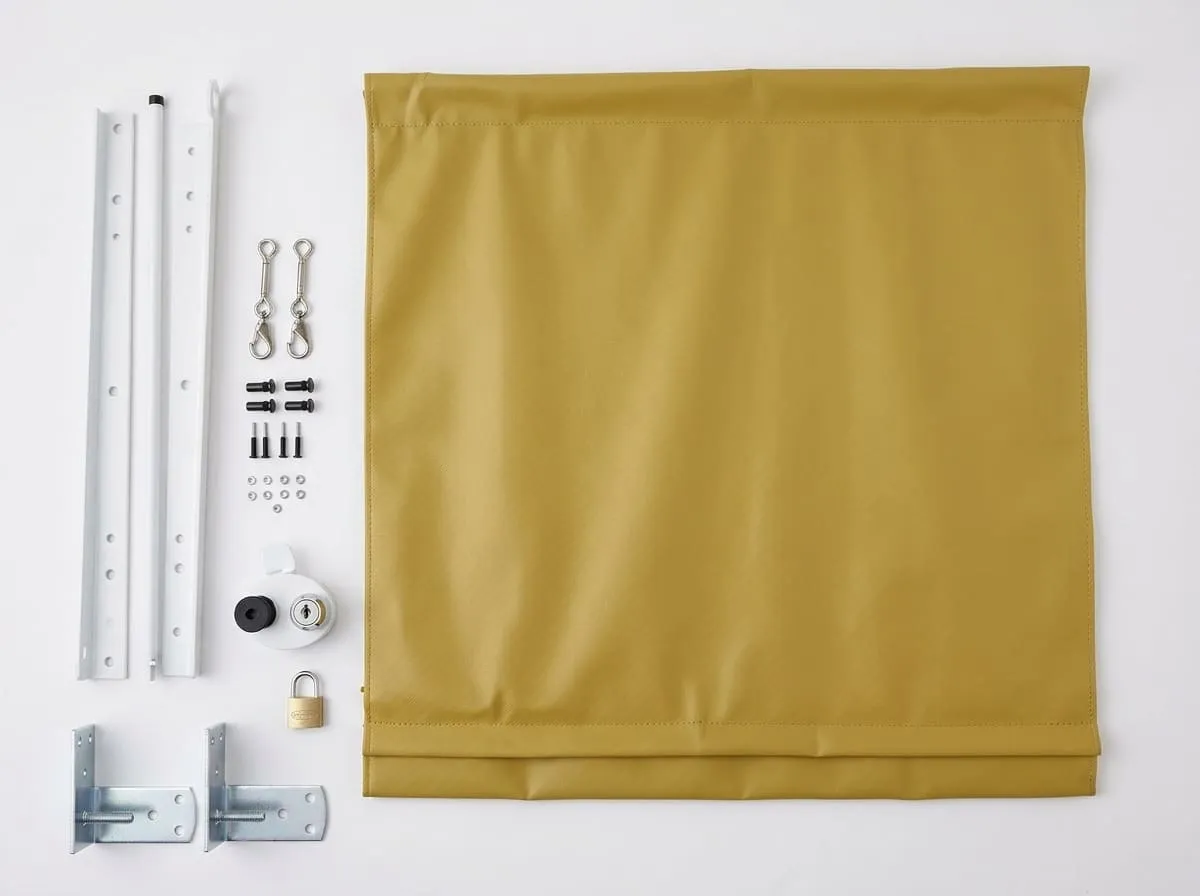 Kit completo de peças para montagem de toldo retrátil