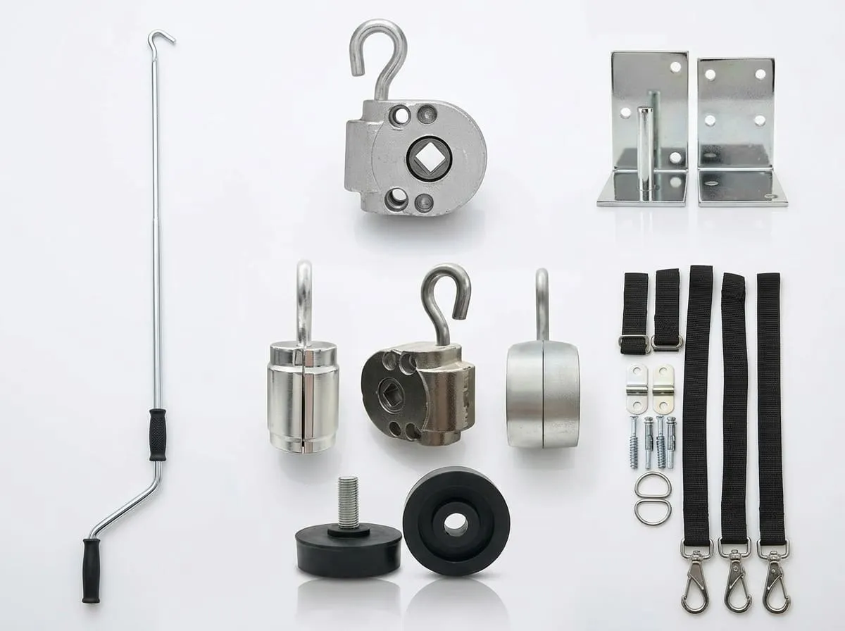 Mola para toldo, sistema antigo de acionamento